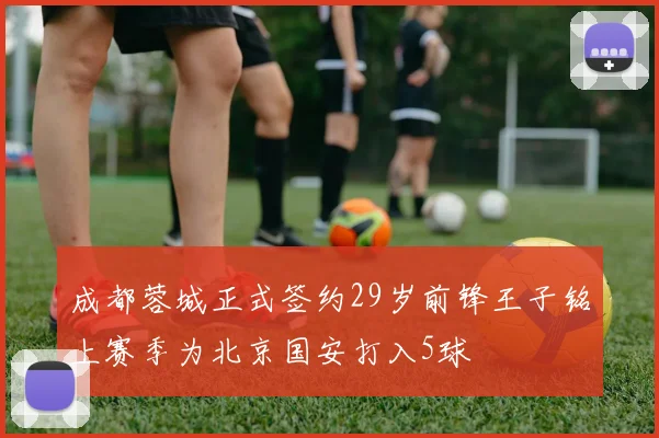 成都蓉城正式签约29岁前锋王子铭上赛季为北京国安打入5球